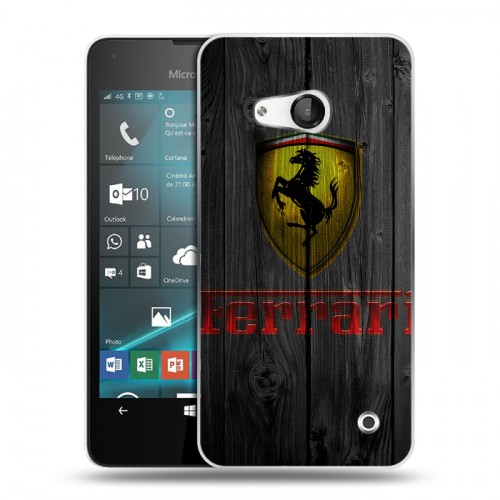 Дизайнерский пластиковый чехол для Microsoft Lumia 550 Ferrari