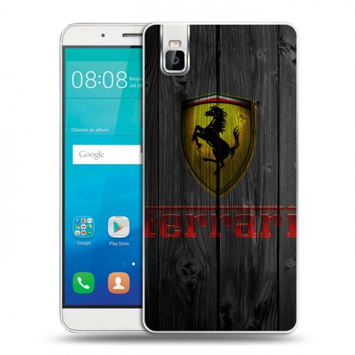 Дизайнерский пластиковый чехол для Huawei ShotX Ferrari