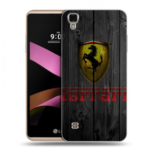 Дизайнерский пластиковый чехол для LG X Style Ferrari