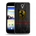 Дизайнерский пластиковый чехол для ZTE Blade A510 Ferrari