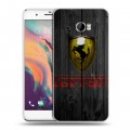 Дизайнерский пластиковый чехол для HTC One X10 Ferrari