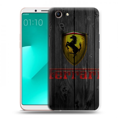 Дизайнерский пластиковый чехол для OPPO A83 Ferrari