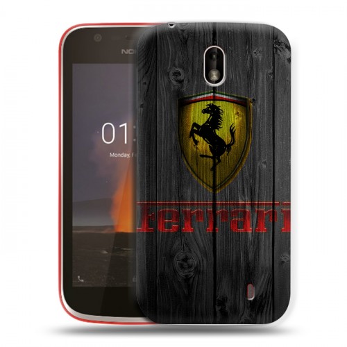 Дизайнерский пластиковый чехол для Nokia 1 Ferrari