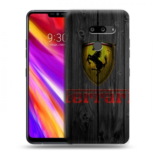 Дизайнерский пластиковый чехол для LG G8 ThinQ Ferrari