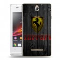 Дизайнерский пластиковый чехол для Sony Xperia E Ferrari