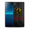 Дизайнерский силиконовый с усиленными углами чехол для Sony Xperia L4 Ferrari