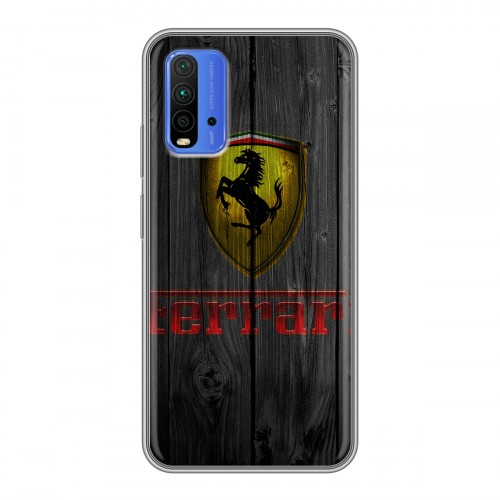 Дизайнерский силиконовый чехол для Xiaomi RedMi 9T Ferrari