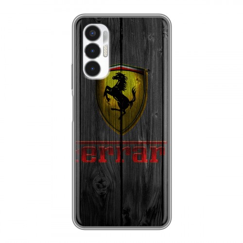 Дизайнерский силиконовый чехол для Tecno Pova 3 Ferrari