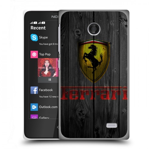 Дизайнерский пластиковый чехол для Nokia X Ferrari