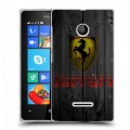 Дизайнерский пластиковый чехол для Microsoft Lumia 435 Ferrari