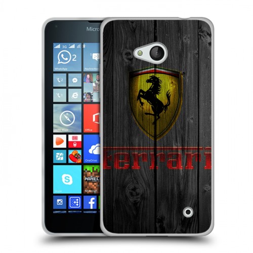 Дизайнерский пластиковый чехол для Microsoft Lumia 640 Ferrari