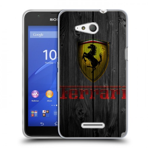 Дизайнерский пластиковый чехол для Sony Xperia E4g Ferrari