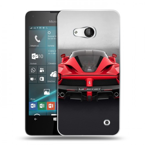 Дизайнерский пластиковый чехол для Microsoft Lumia 550 Ferrari