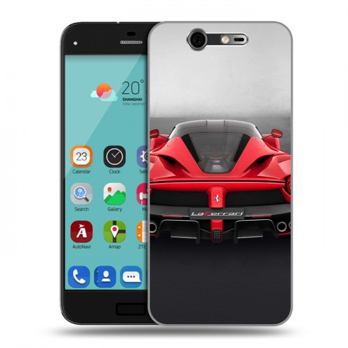 Дизайнерский силиконовый чехол для ZTE Blade S7 Ferrari