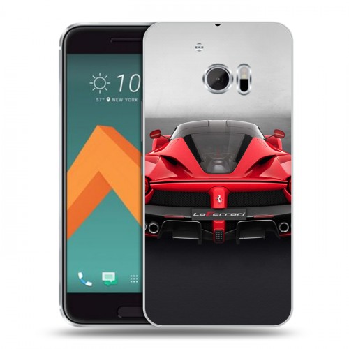 Дизайнерский пластиковый чехол для HTC 10 Ferrari