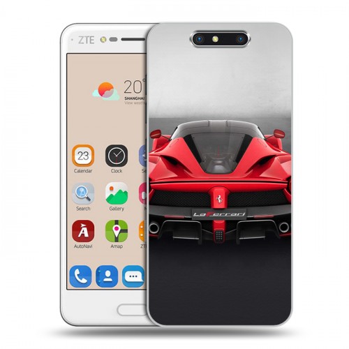 Дизайнерский пластиковый чехол для ZTE Blade V8 Ferrari