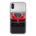 Дизайнерский силиконовый чехол для Iphone x10 Ferrari