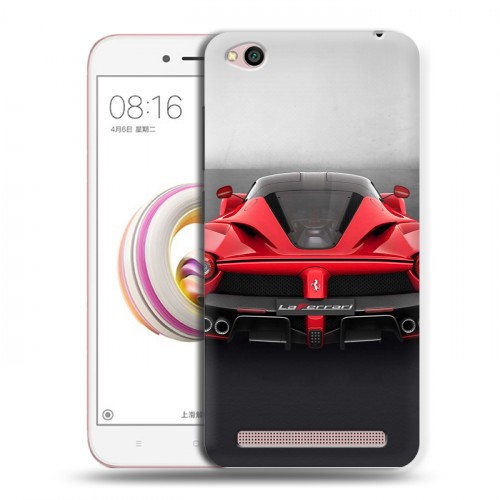 Дизайнерский пластиковый чехол для Xiaomi RedMi 5A Ferrari