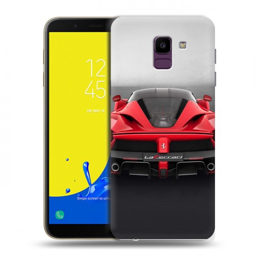 Дизайнерский пластиковый чехол для Samsung Galaxy J6 Ferrari