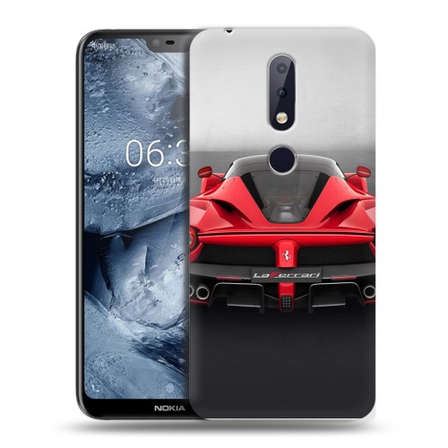 Дизайнерский пластиковый чехол для Nokia 6.1 Plus Ferrari