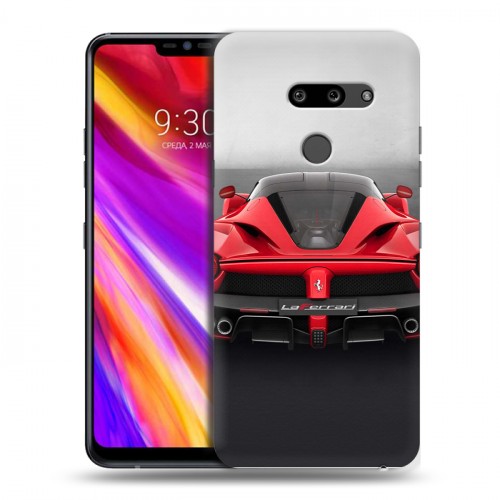 Дизайнерский пластиковый чехол для LG G8 ThinQ Ferrari