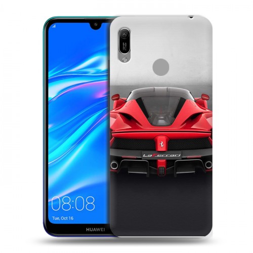 Дизайнерский пластиковый чехол для Huawei Y6 (2019) Ferrari