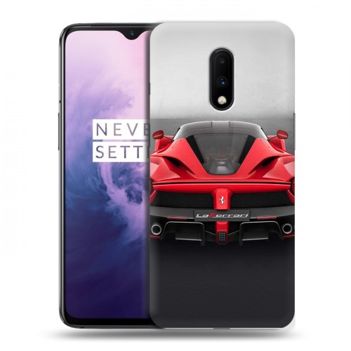 Дизайнерский пластиковый чехол для OnePlus 7 Ferrari