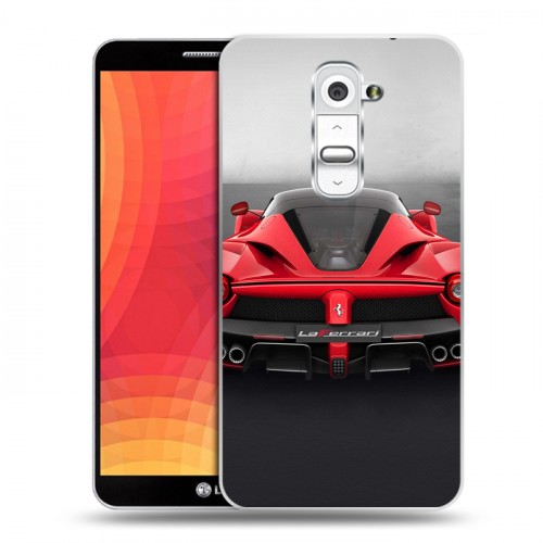 Дизайнерский пластиковый чехол для LG Optimus G2 Ferrari