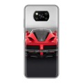 Дизайнерский силиконовый с усиленными углами чехол для Xiaomi Poco X3 Ferrari