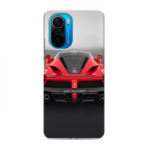 Дизайнерский силиконовый чехол для Xiaomi Poco F3 Ferrari