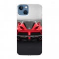 Дизайнерский силиконовый чехол для Iphone 13 Ferrari