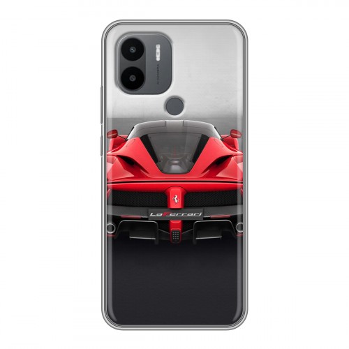 Дизайнерский силиконовый с усиленными углами чехол для Xiaomi Redmi A1 Plus Ferrari
