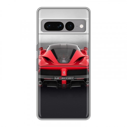 Дизайнерский силиконовый с усиленными углами чехол для Google Pixel 7 Pro Ferrari