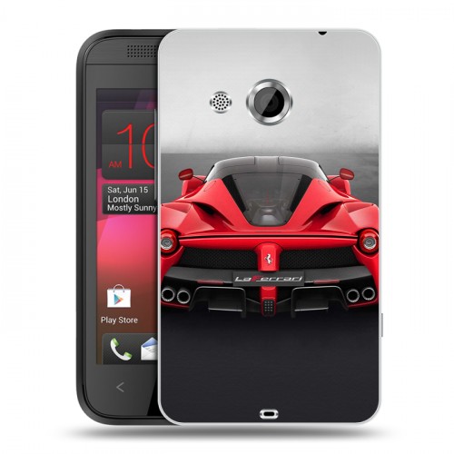 Дизайнерский пластиковый чехол для HTC Desire 200 Ferrari