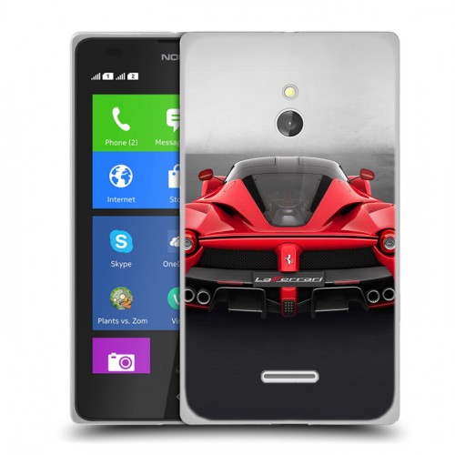 Дизайнерский силиконовый чехол для Nokia XL Ferrari