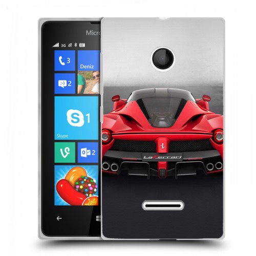 Дизайнерский пластиковый чехол для Microsoft Lumia 435 Ferrari