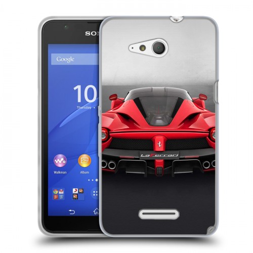 Дизайнерский пластиковый чехол для Sony Xperia E4g Ferrari