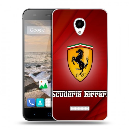 Дизайнерский силиконовый чехол для Micromax Canvas Spark Ferrari