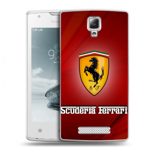 Дизайнерский пластиковый чехол для Lenovo A1000 Ferrari