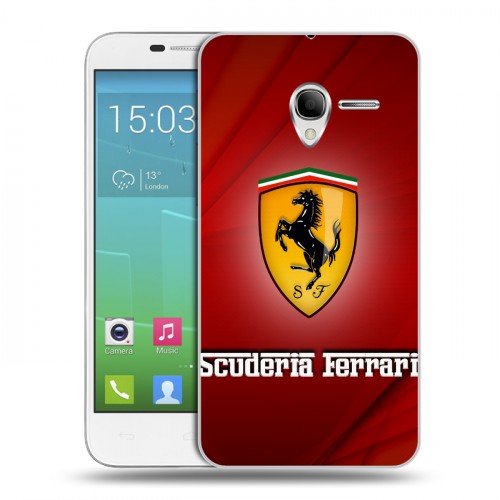 Дизайнерский силиконовый чехол для Alcatel One Touch POP 3 5 Ferrari