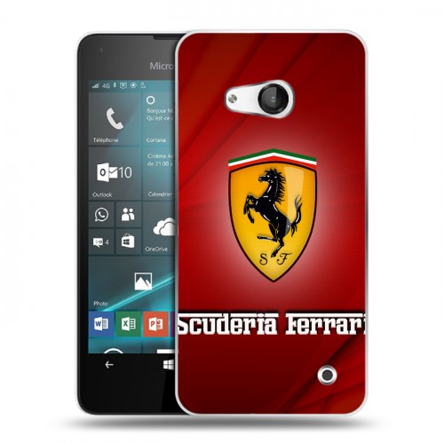 Дизайнерский пластиковый чехол для Microsoft Lumia 550 Ferrari