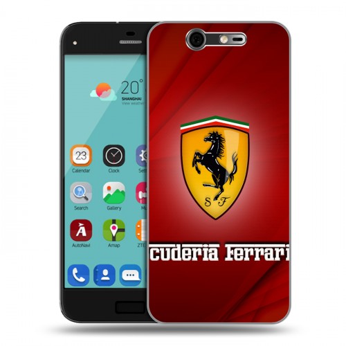 Дизайнерский силиконовый чехол для ZTE Blade S7 Ferrari