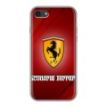 Дизайнерский силиконовый чехол для Iphone 7 Ferrari