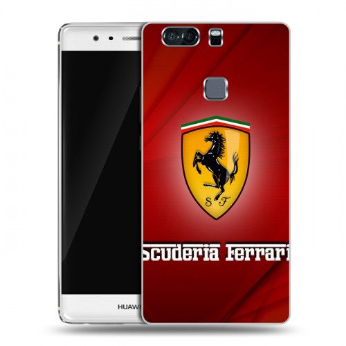 Дизайнерский пластиковый чехол для Huawei P9 Plus Ferrari