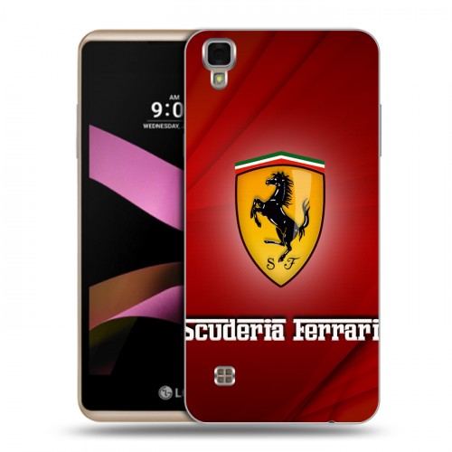 Дизайнерский пластиковый чехол для LG X Style Ferrari