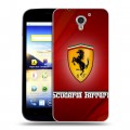 Дизайнерский пластиковый чехол для ZTE Blade A510 Ferrari