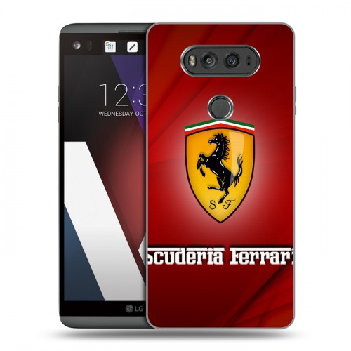 Дизайнерский пластиковый чехол для LG V20 Ferrari