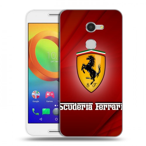 Дизайнерский силиконовый чехол для Alcatel A3 Ferrari