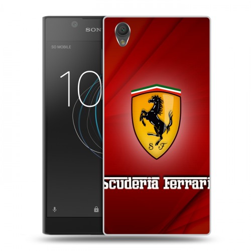 Дизайнерский пластиковый чехол для Sony Xperia L1 Ferrari