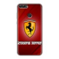 Дизайнерский силиконовый чехол для Huawei P Smart Ferrari